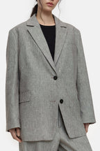 Oversized Blazer - Chilly Chocolate - Women