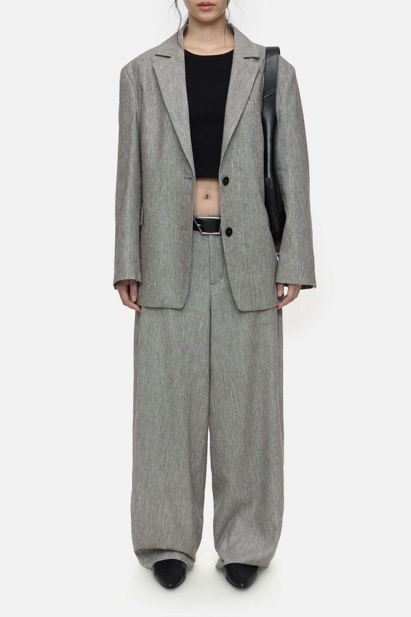 Oversized Blazer - Chilly Chocolate - Women