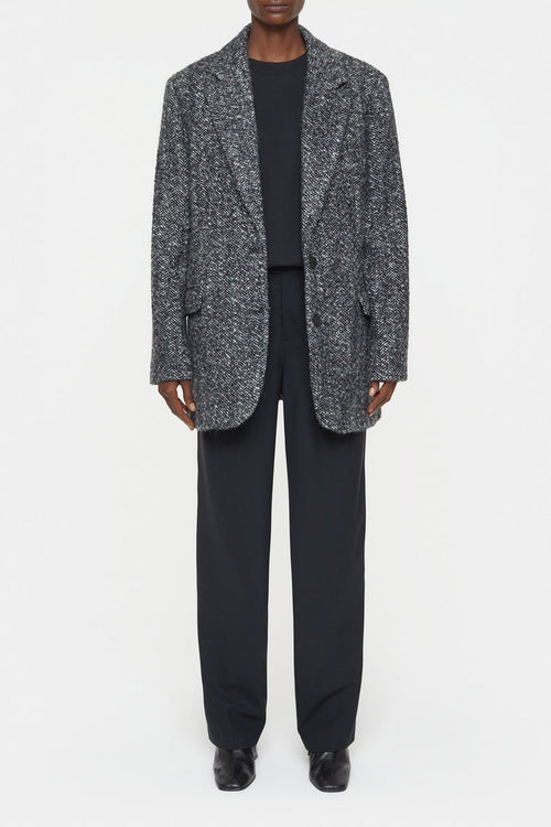 Boyfriend Blazer - Black - Femme