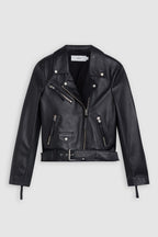 Chaqueta De Motorista - Black - Mujer
