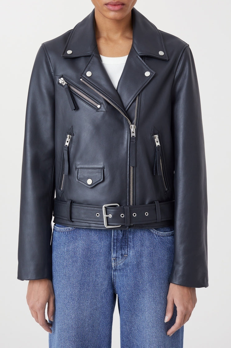 Chaqueta De Motorista - Black - Mujer