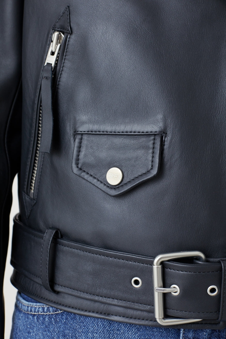 Chaqueta De Motorista - Black - Mujer