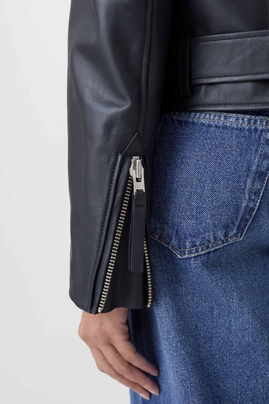 Chaqueta De Motorista - Black - Mujer