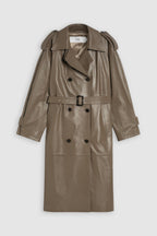 Gabardina de piel - Old Pine - Mujer