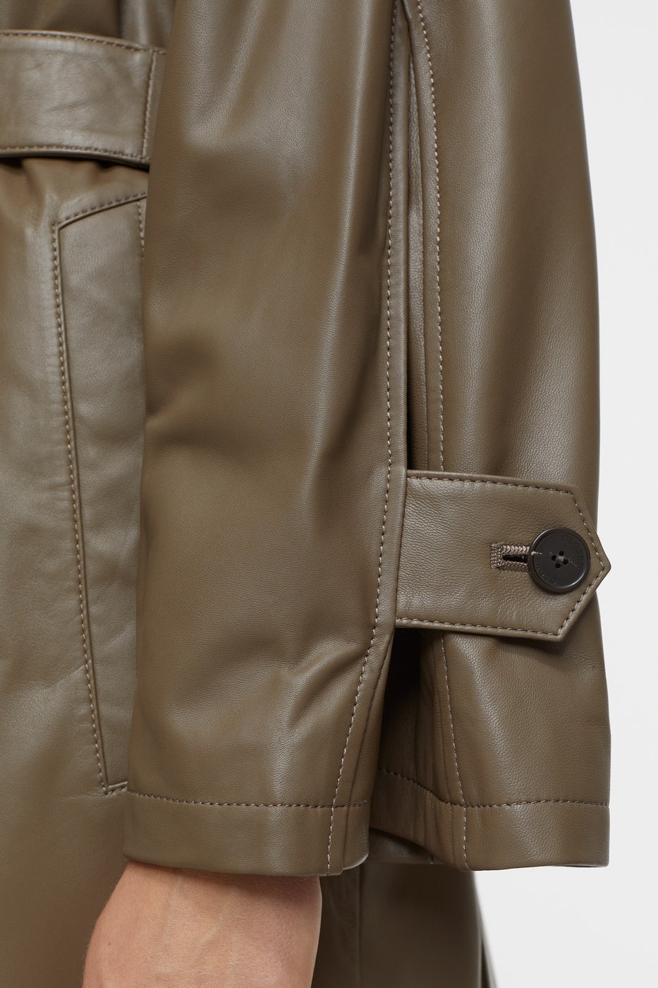 Gabardina de piel - Old Pine - Mujer