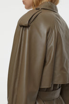Gabardina de piel - Old Pine - Mujer