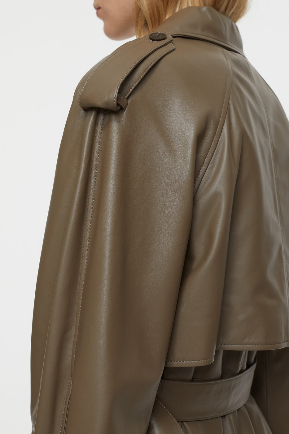 Gabardina de piel - Old Pine - Mujer