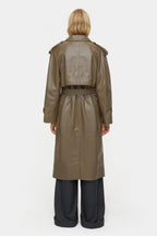 Gabardina de piel - Old Pine - Mujer