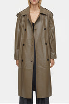 Gabardina de piel - Old Pine - Mujer