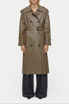 Gabardina de piel - Old Pine - Mujer