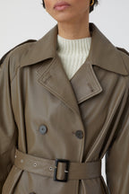 Gabardina de piel - Old Pine - Mujer