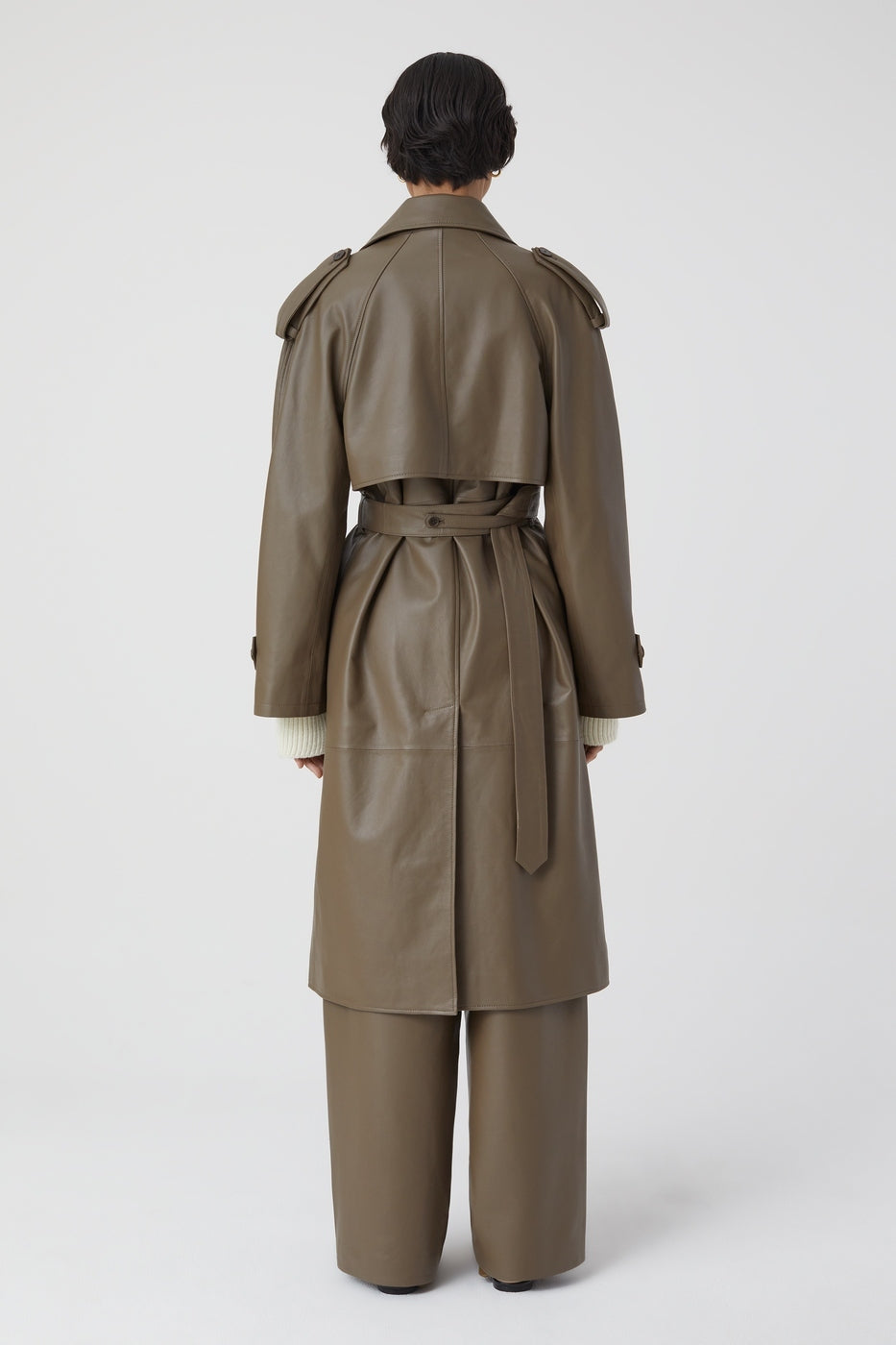 Gabardina de piel - Old Pine - Mujer