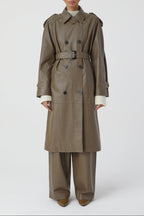 Gabardina de piel - Old Pine - Mujer