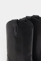 Western Boot - Black - Women