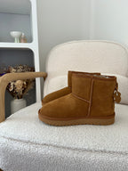 Camel Faux Fur-Lined Boots