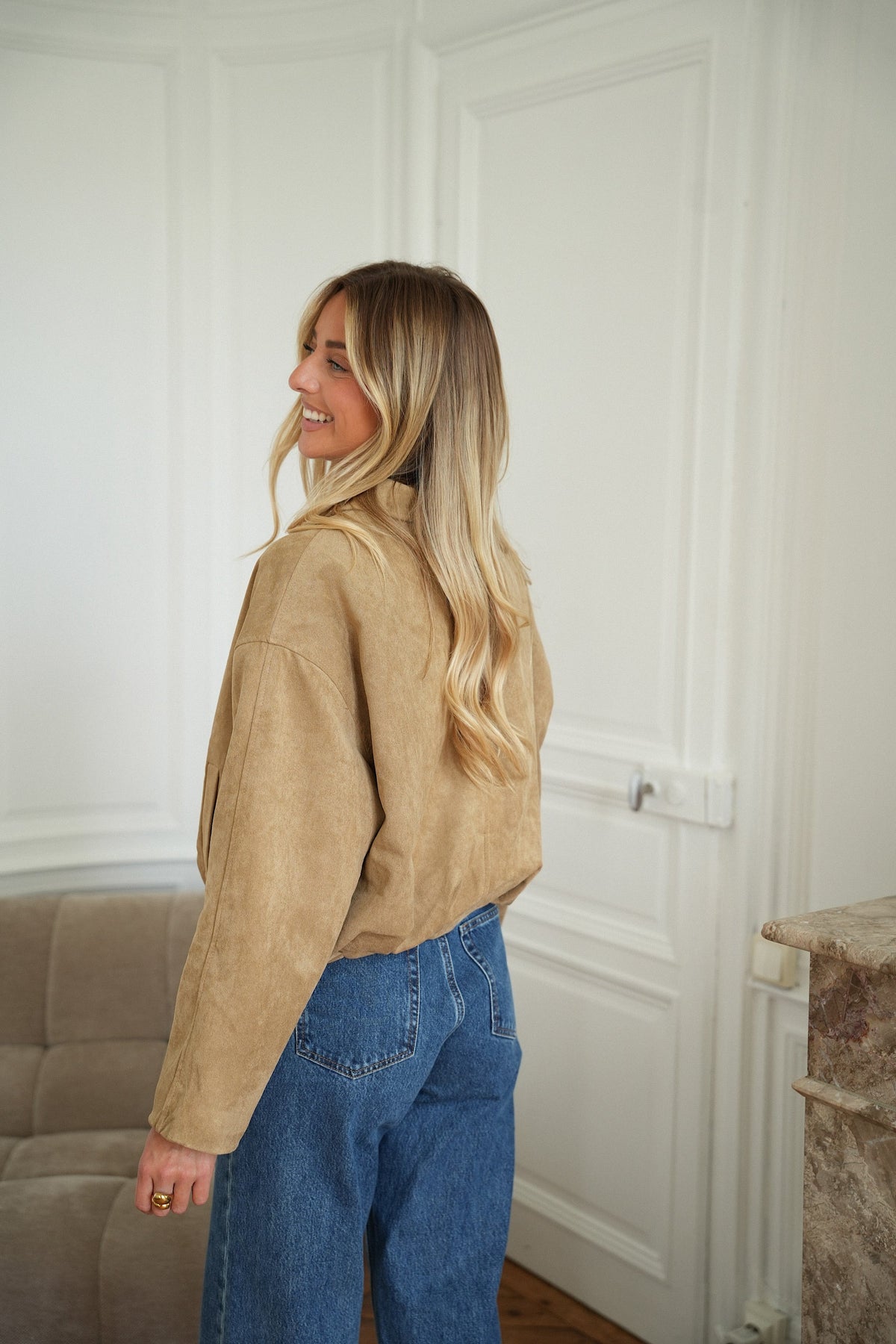 Veste Suédée - Esteban Beige