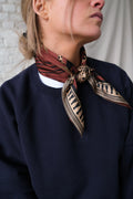 Georgia Scarf Brown Pattern