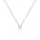 Collier "Brillant D'Amour" D0,10/1 - Or Blanc 750/1000