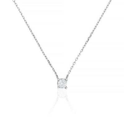 Collier "Brillant D'Amour" D0,10/1 - Or Blanc 750/1000