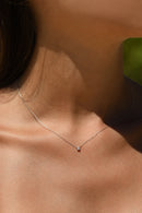 Collier "Brillant D'Amour" D0,10/1 - Or Blanc 750/1000