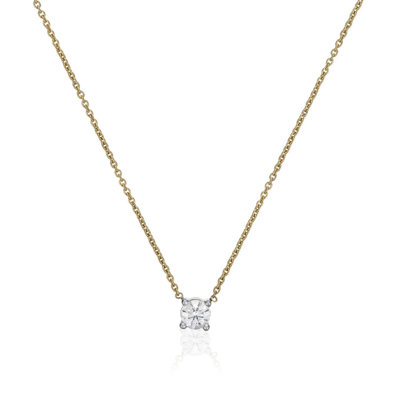 Collar “Brillant D’Amour” D0.33/1 Oro amarillo 750/1000 - Oro amarillo 750/1000