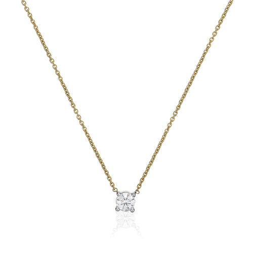 Collier "Brillant D'Amour" D0,33/1 Or Jaune 750/1000 - Or Jaune 750/1000