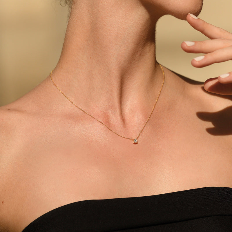 Collar “Brillant D’Amour” D0.33/1 Oro amarillo 750/1000 - Oro amarillo 750/1000