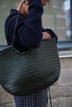 Dark Green Braided Bag