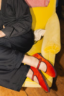 Mary Jane Margaret - Red/Orange