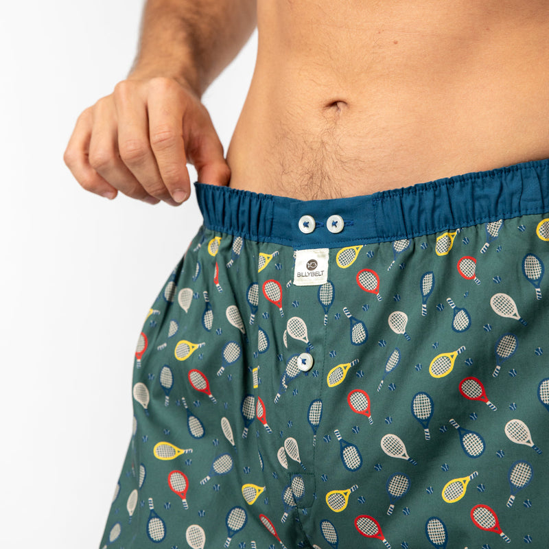 Boxer Shorts In 100% Organic Cotton - Wimbledon