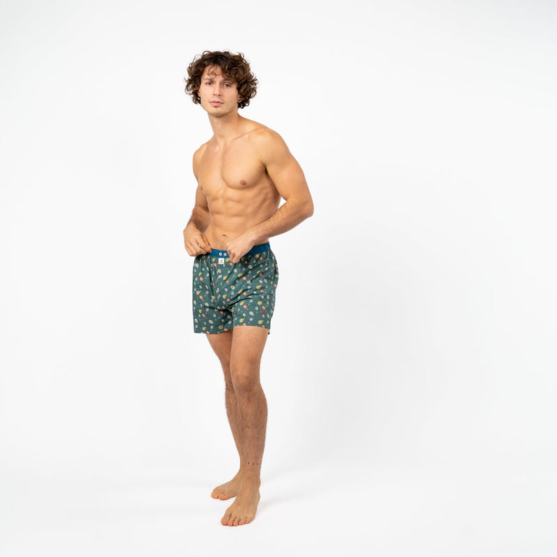 Boxer Shorts In 100% Organic Cotton - Wimbledon