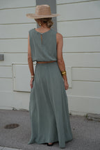 Ensemble Jupe/Top Elize - Kaki