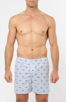 Caleçon Coupe Francaise Bleu - Homme