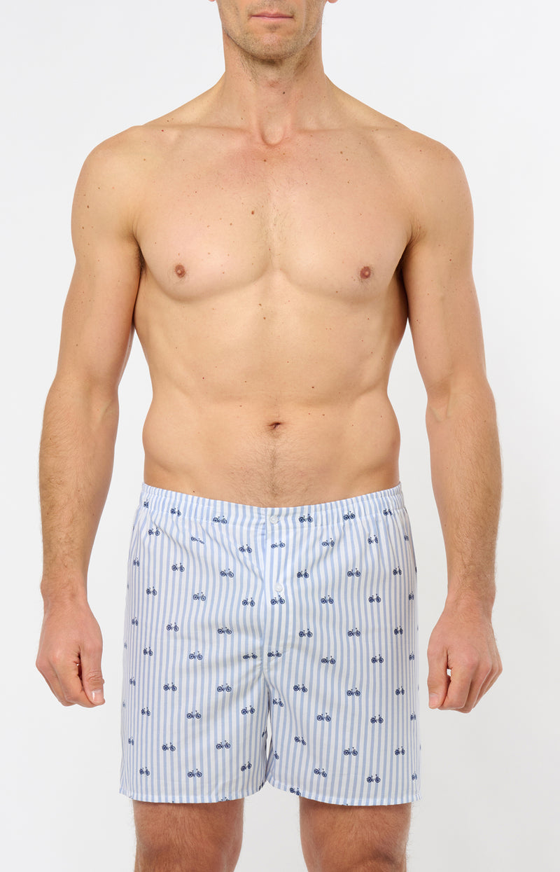 Caleçon Coupe Francaise Bleu - Homme