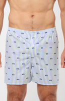 Caleçon Coupe Francaise Bleu - Homme