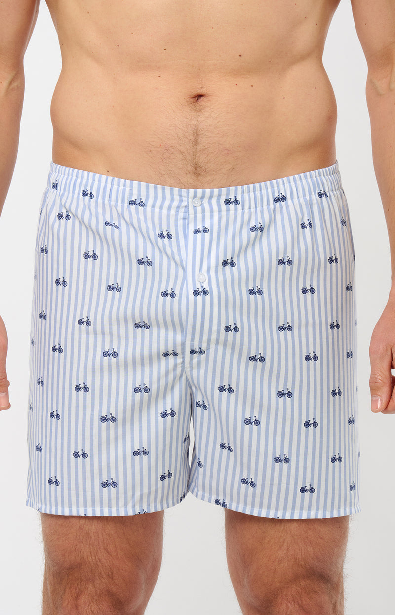 Caleçon Coupe Francaise Bleu - Homme