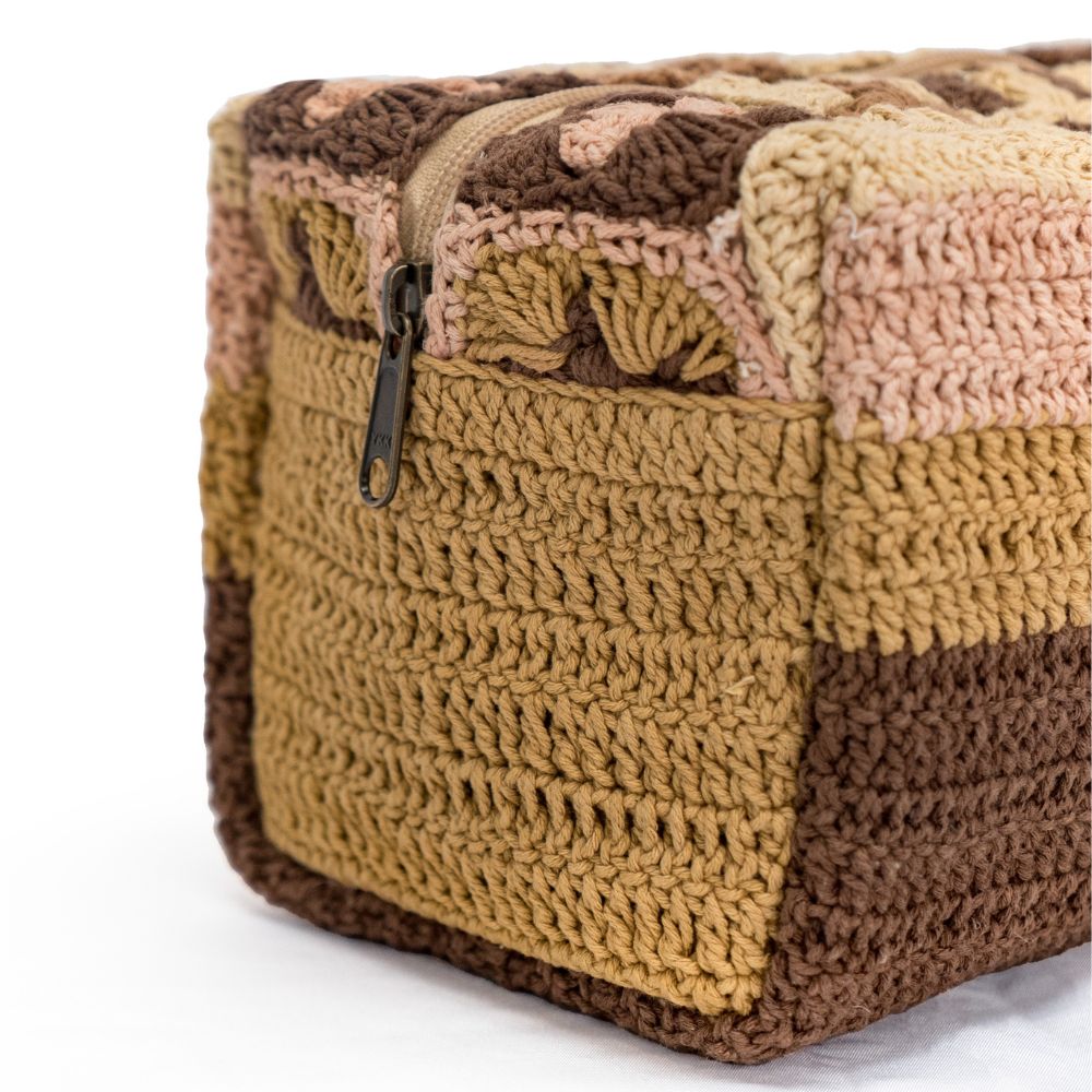 Grande Trousse En Crochet Fait Main - Multicouleurs