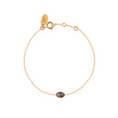 Bracelet Cab Ovale Doré Labradorite