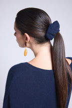 Chouchou Cheveux Cachou - Bleu Marine - Femme