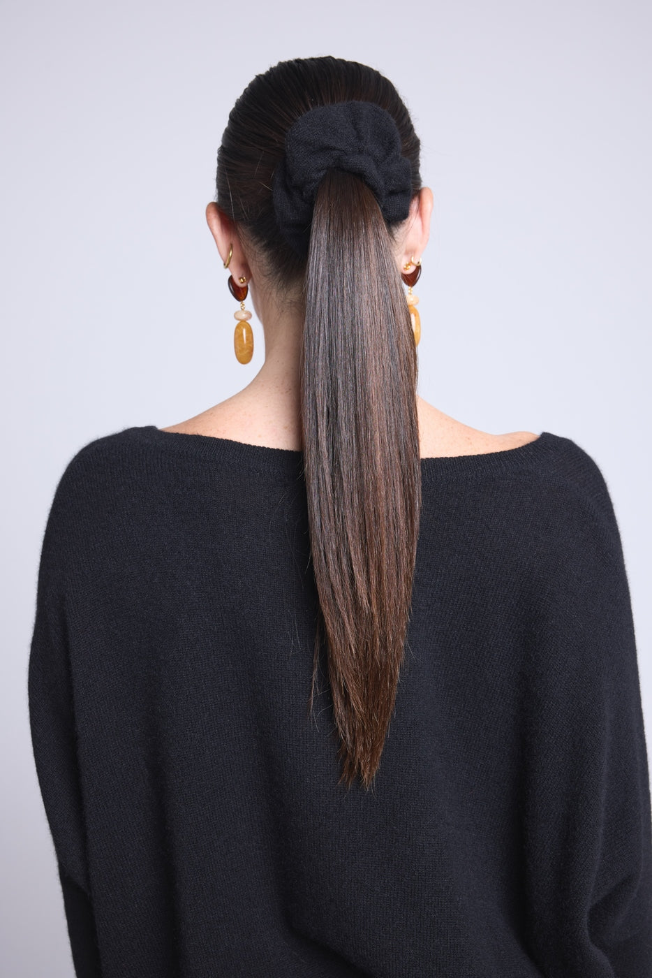 Cachou Hair Scrunchie - Black - Women