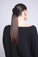 Cachou Hair Scrunchie - Black - Women