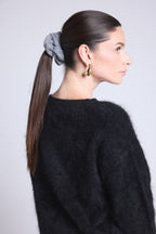 Chouchou Cheveux Cachou - Gris Fonce - Femme - 100% Cachemire