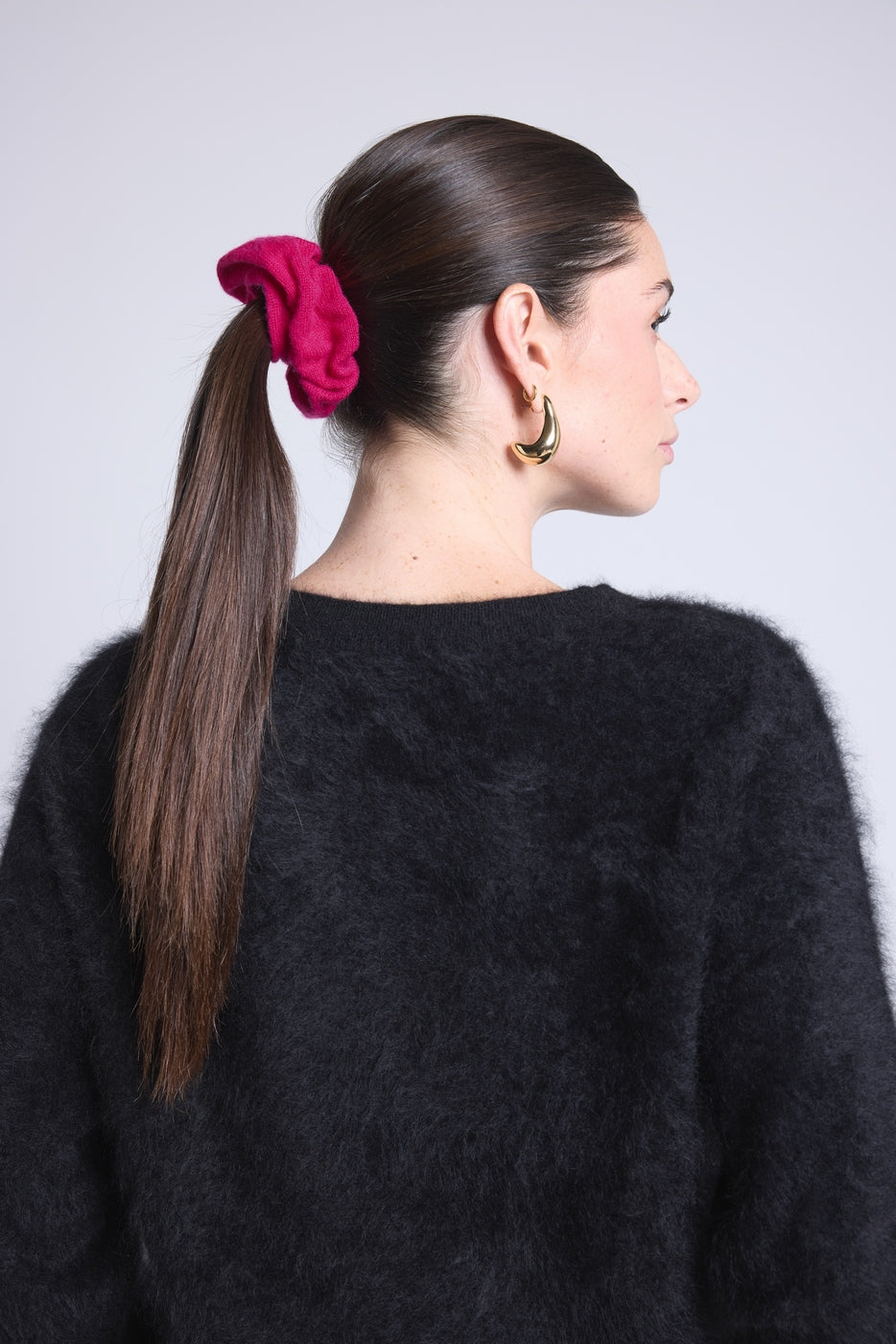 Cachou Hair Scrunchie - Fuchsia - Women
