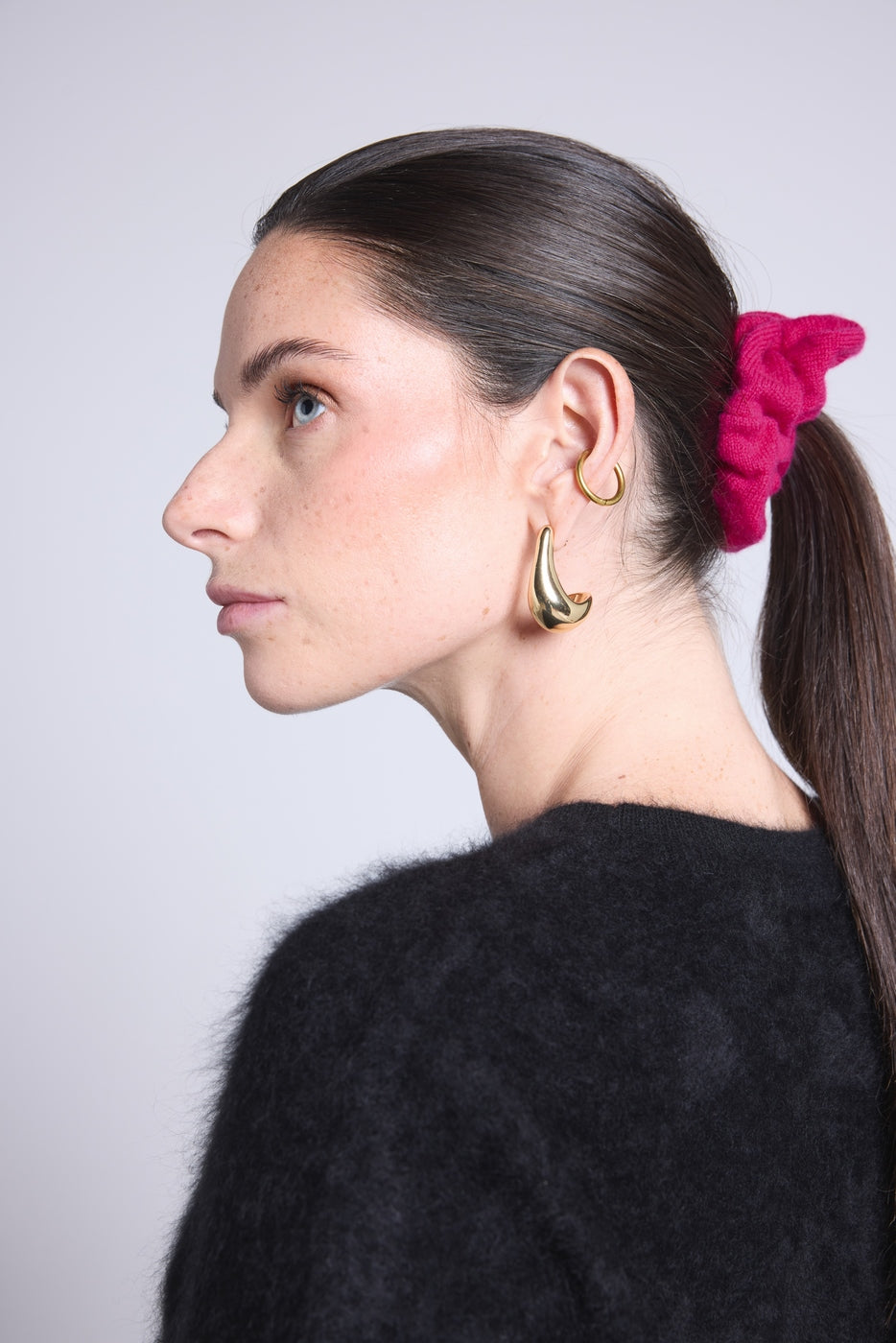 Cachou Hair Scrunchie - Fuchsia - Women