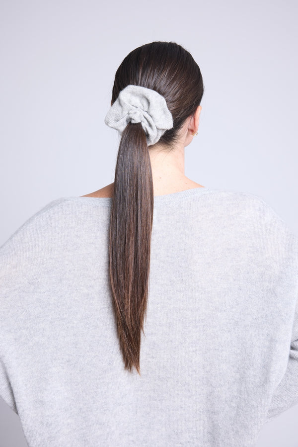Chouchou Cheveux Cachou - Gris Clair - Femme - 100% Cachemire