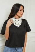 Foulard Cœur - Noir