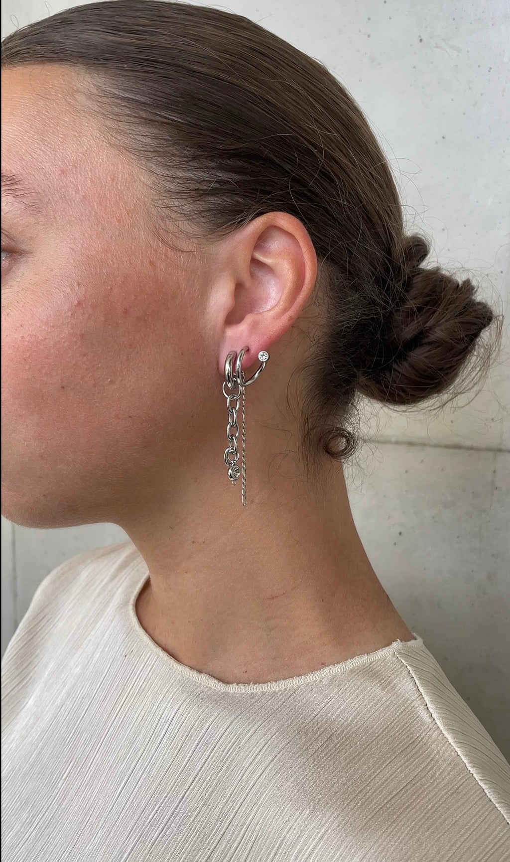 Orecchini a cerchio alta moda