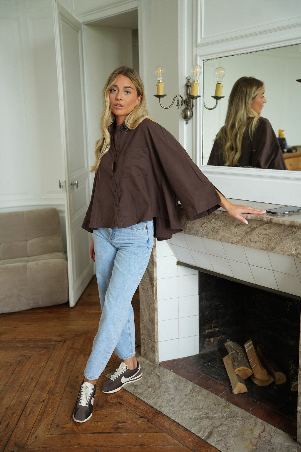 Jean Mom - Clodia Bleu Clair