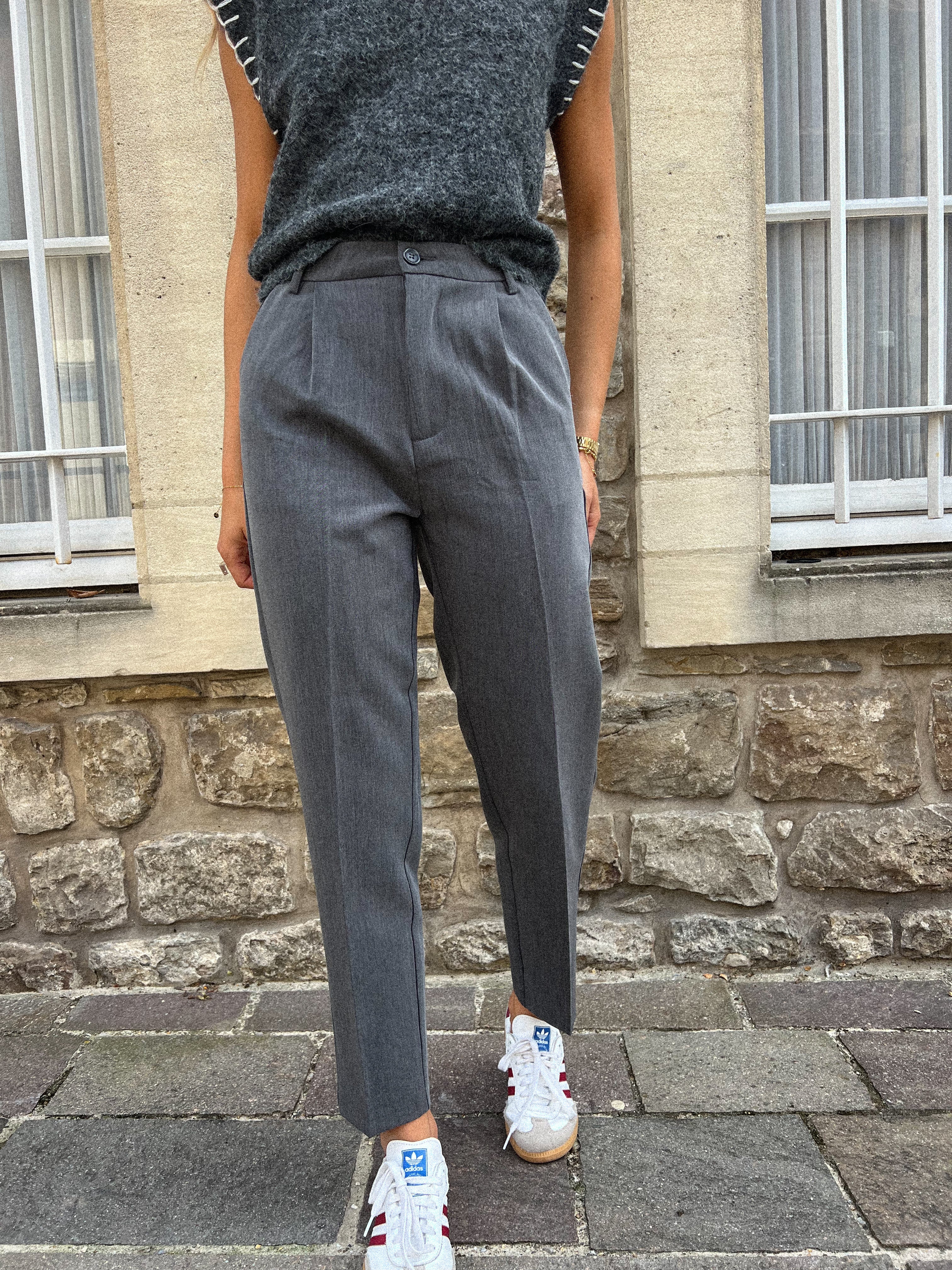 Pantalon Tailleur Sollis - Gris