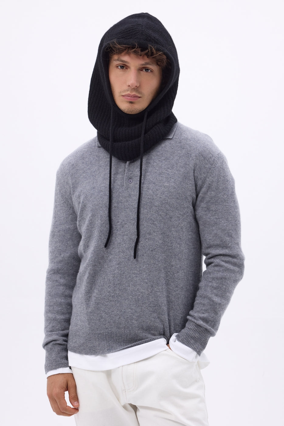 Pasamontañas unisex Cagoule - Negro - Unisex - 100% cachemira